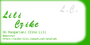 lili czike business card